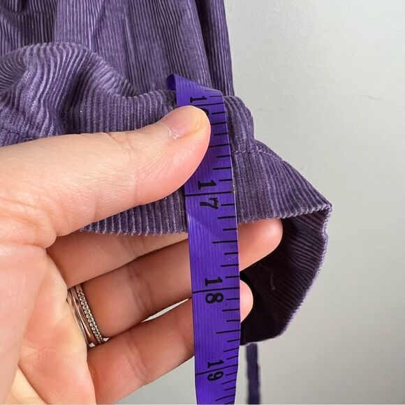 Hanna Andersson purple corduroy bow tie front a like mini skirt size 150 - Picture 6 of 8